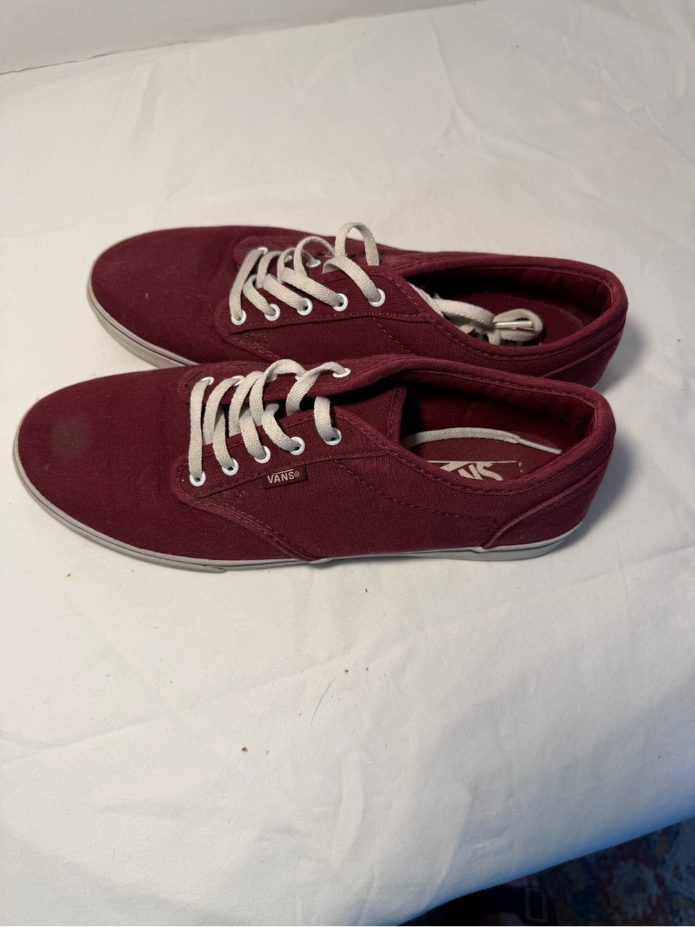 Vans Women’s Classic Lace-Up Sneakers in‎ Burgundy